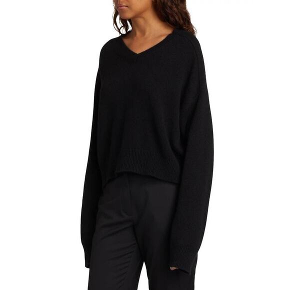 Loulou Studio Anzor 100% Cashmere Sweater in Black M - Picture 2 of 5